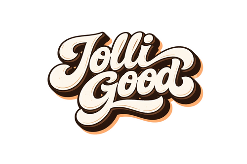 Logo with 'Jolli Good' text on a white background